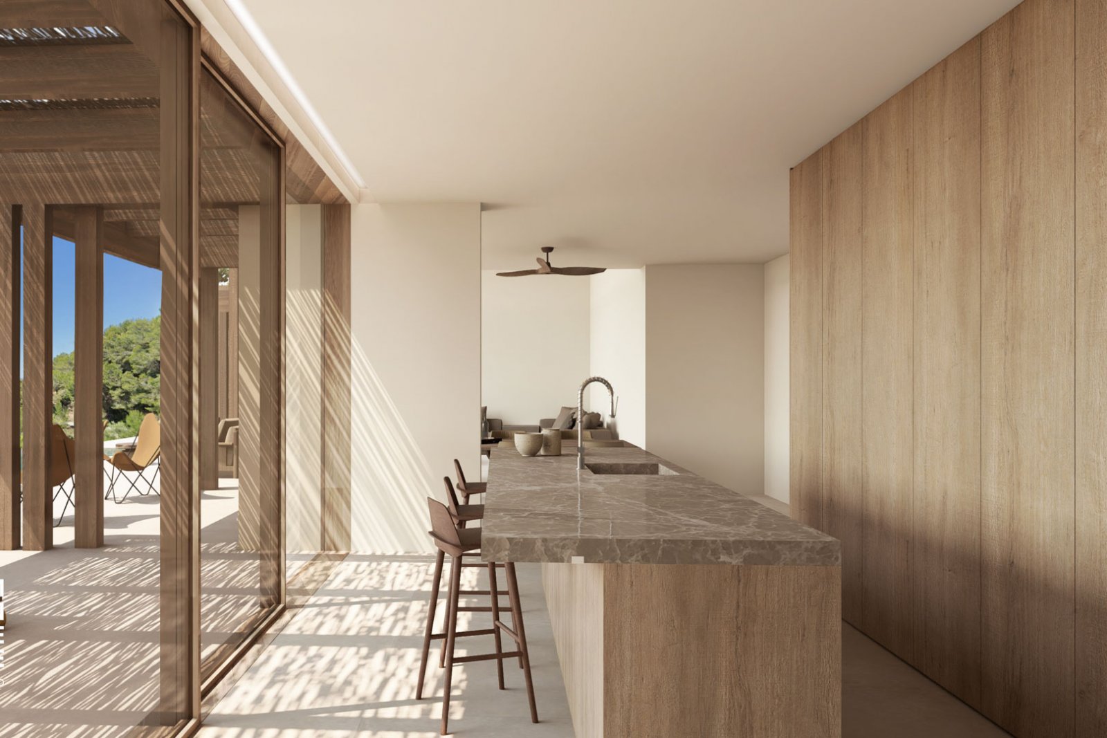 OFF6390BEN Schöne geräumige Neubauvilla mit Meerblick in Benissa zu verkaufen