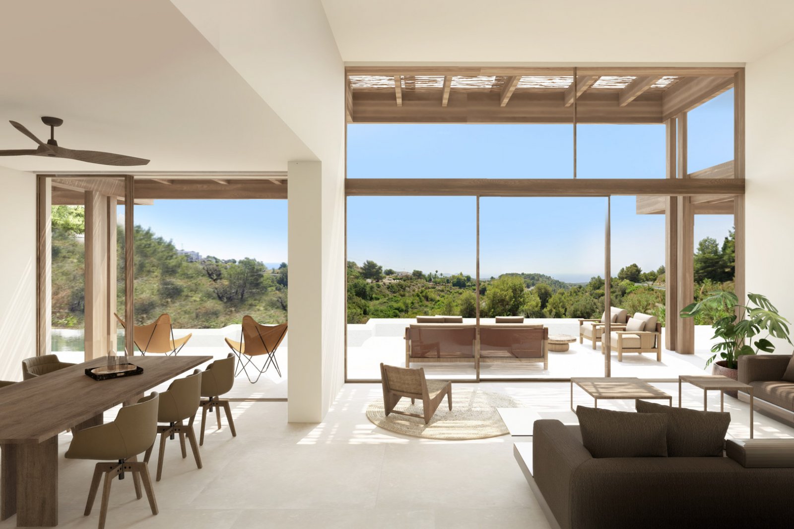 OFF6390BEN Schöne geräumige Neubauvilla mit Meerblick in Benissa zu verkaufen