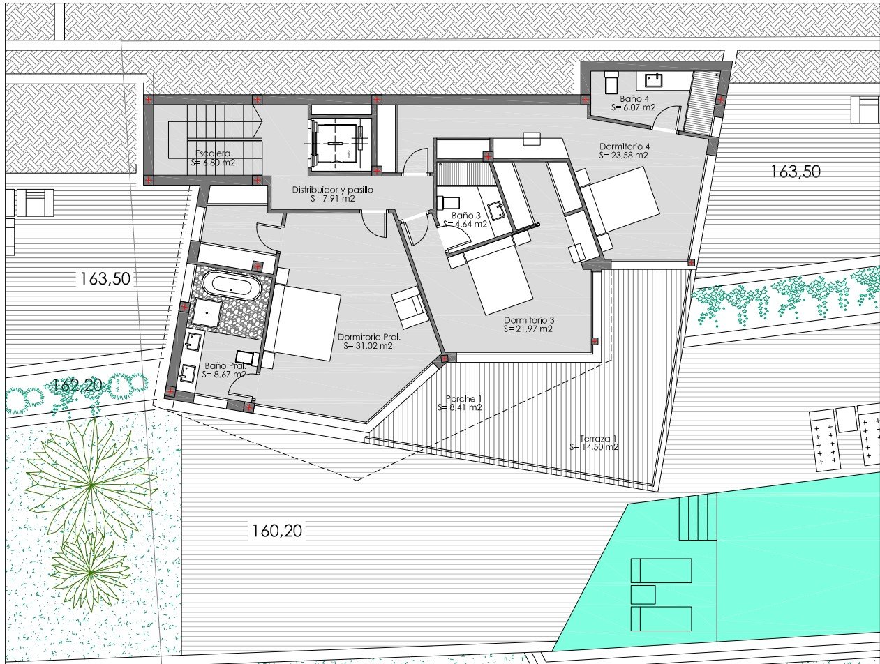 3615BEN moderne Neubauvilla mit Meerblick zum Verkauf in Benissa