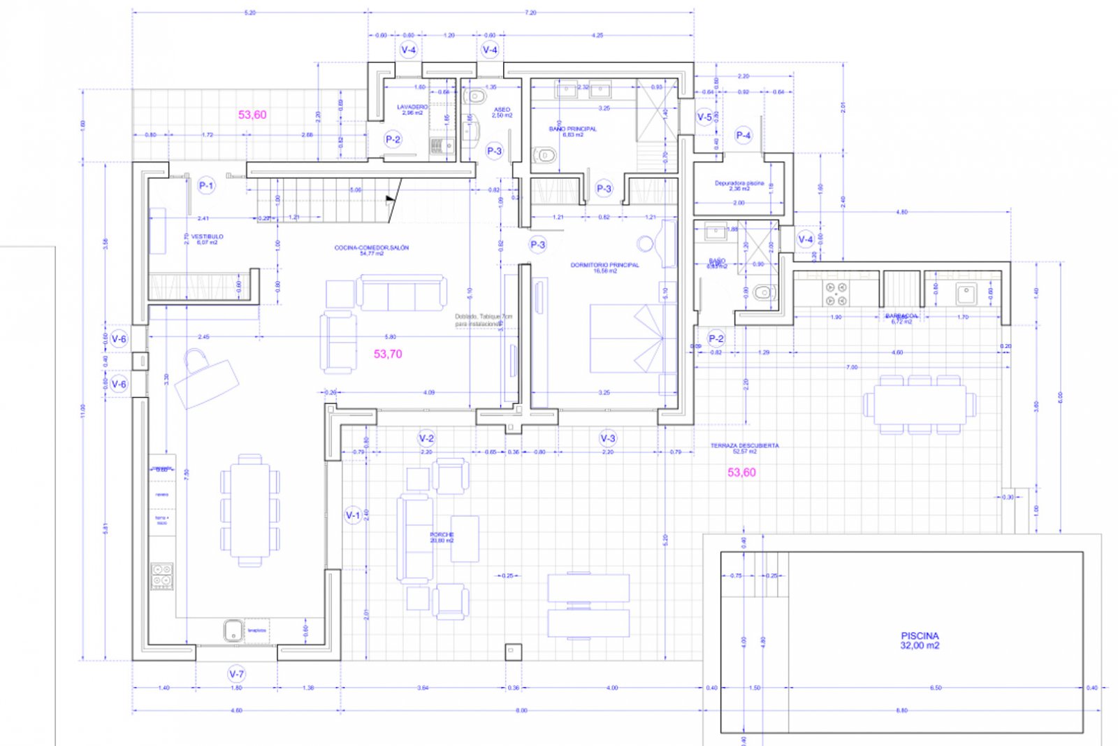 C4XY8129MOR Villa im ibizenkischen Stil zum Verkauf in Moraira.