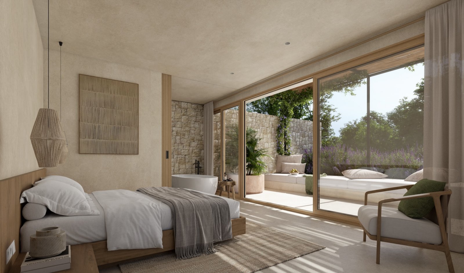 3631CAL Wunderschöne mediterrane Neubauvilla mit Meerblick zum Verkauf in Calpe