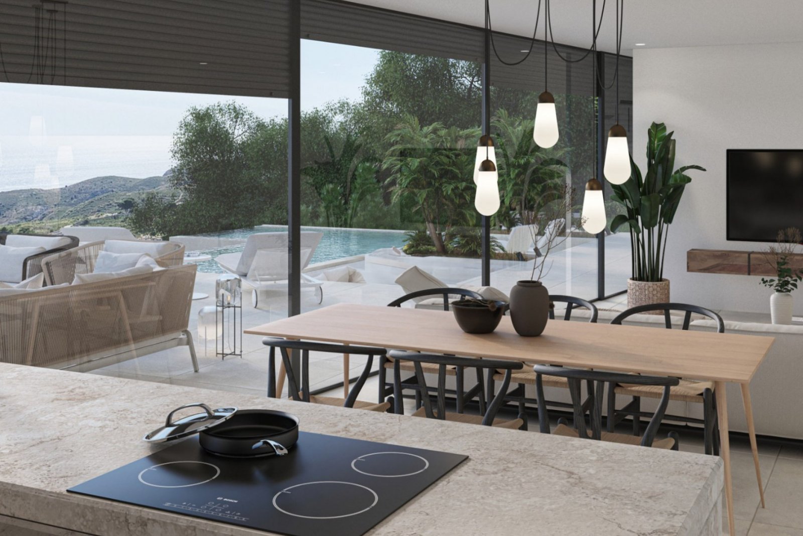 4458BELL Moderne Villa mit Meerblick in Cumbre del Sol zu verkaufen