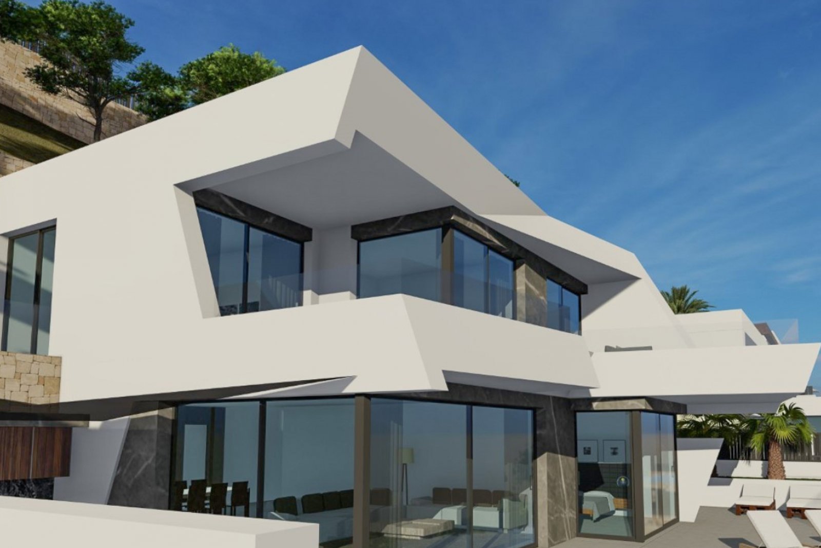 8245CAL Modernes Villenprojekt mit Lizenz zum Verkauf in Calpe.