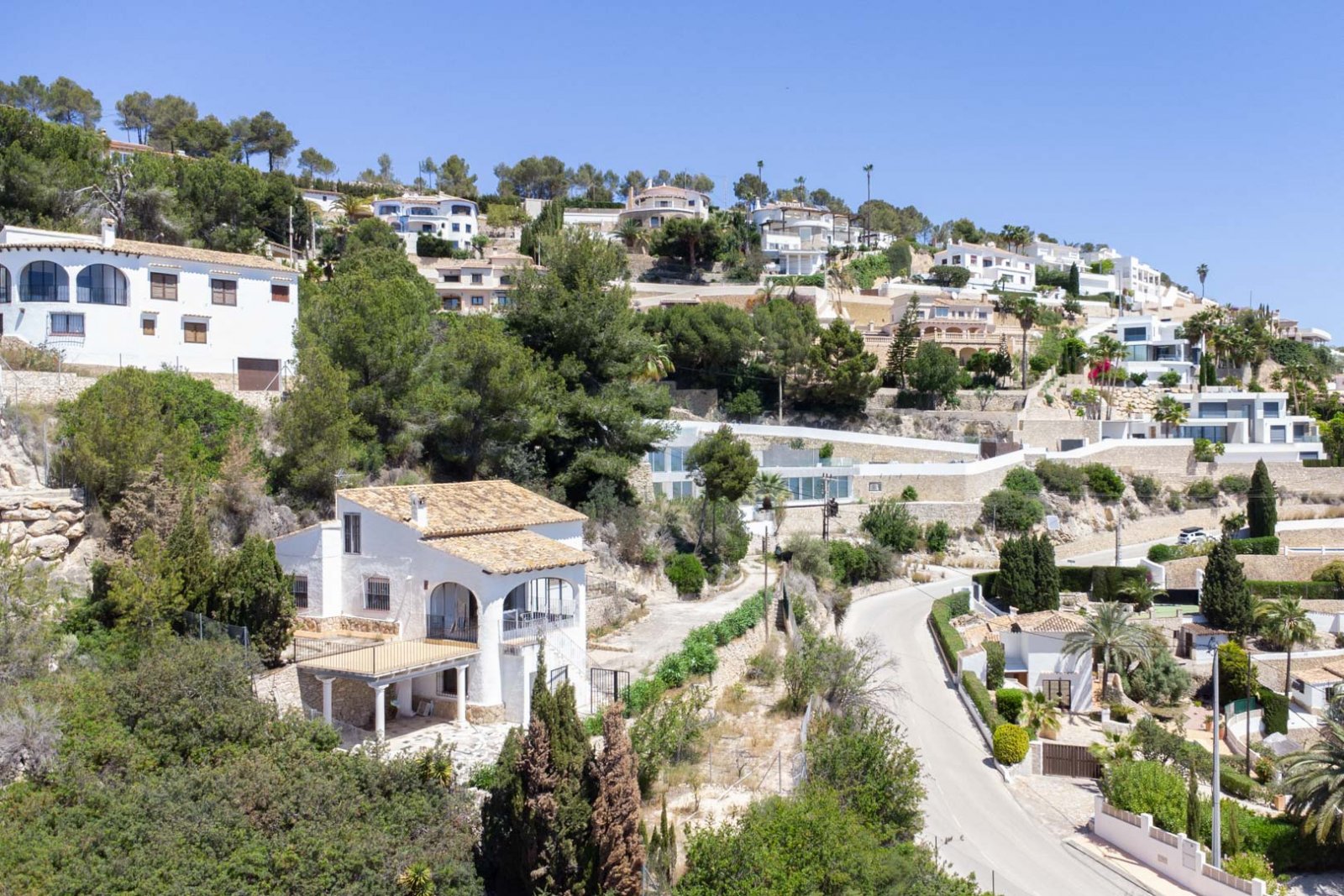 C4XY4527BEN Grundstück/Renovierungsprojekt mit Panoramablick auf das Meer zum Verkauf in Racó del Galeno, Benissa