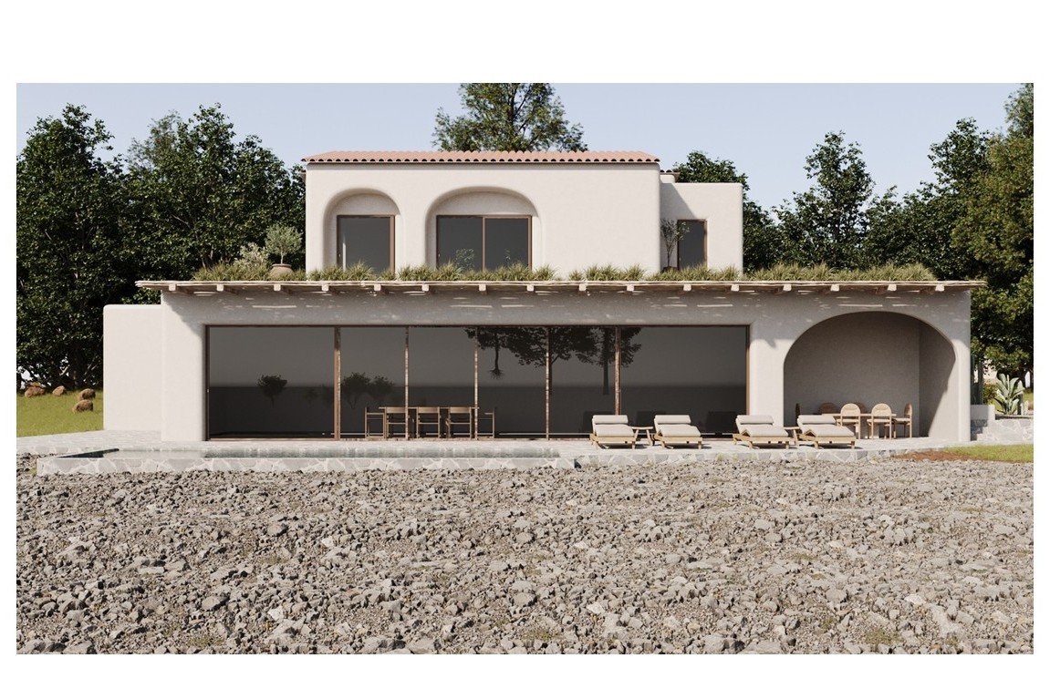 C4XY4527BEN Grundstück/Renovierungsprojekt mit Panoramablick auf das Meer zum Verkauf in Racó del Galeno, Benissa