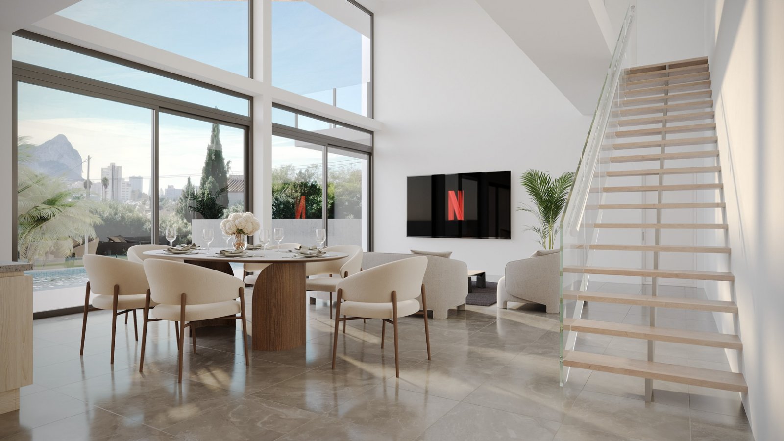 4569CAL Moderne Neubauvilla nur wenige Gehminuten vom Strand von Calpe entfernt