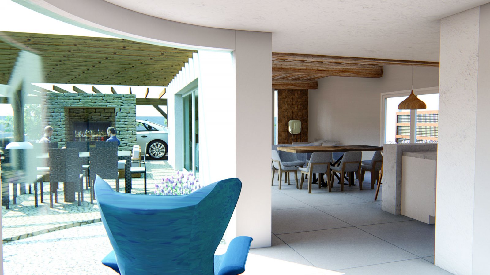 Projekt schöne ibizenkische Villa zum Verkauf in Alfaz del Pi