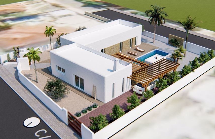 Projekt schöne ibizenkische Villa zum Verkauf in Alfaz del Pi