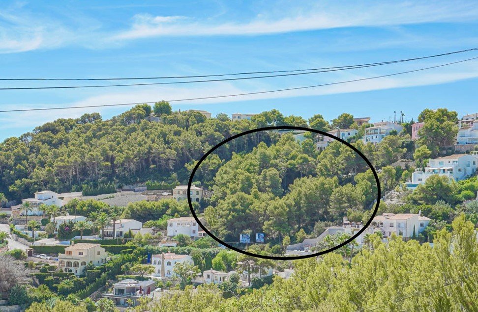 6292JAV Grundstück mit fantastischem Meerblick zu verkaufen in Portichol, Jávea