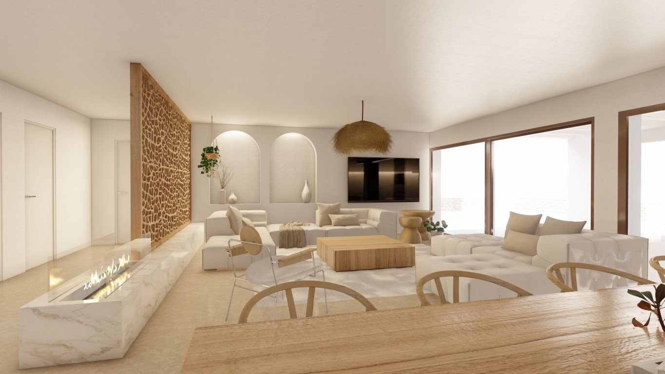 6358MOR Wunderschöne Villa im Ibiza-Stil mit Meerblick im Bau zum Verkauf in Moraira