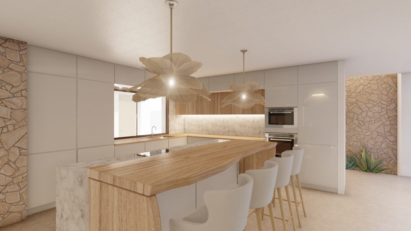 6358MOR Wunderschöne Villa im Ibiza-Stil mit Meerblick im Bau zum Verkauf in Moraira