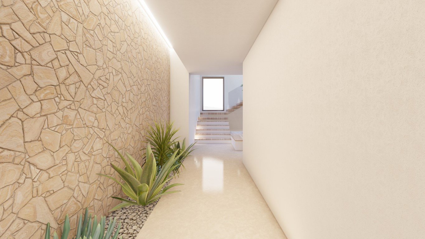 6358MOR Wunderschöne Villa im Ibiza-Stil mit Meerblick im Bau zum Verkauf in Moraira