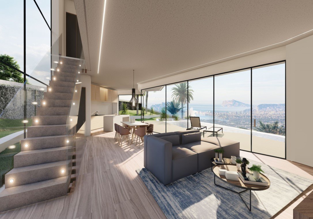 4299BEN Luxuriöse Neubauvilla mit fantastischem Meerblick in Benissa zu verkaufen