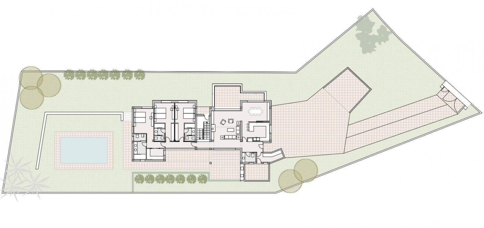 C4XY4383JAV Neubauvilla mit Lizenz auf großem Grundstück zum Verkauf in Lomas del Rey, Jávea