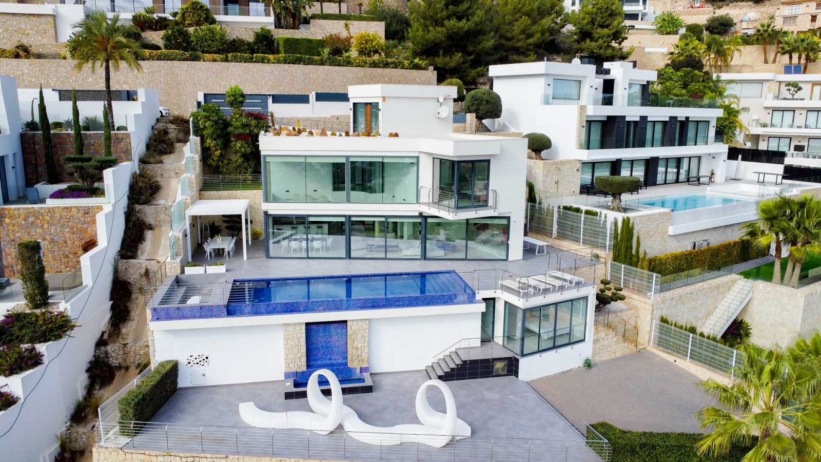 4442BEN Moderne Villa mit atemberaubendem Meerblick in Benissa zu verkaufen