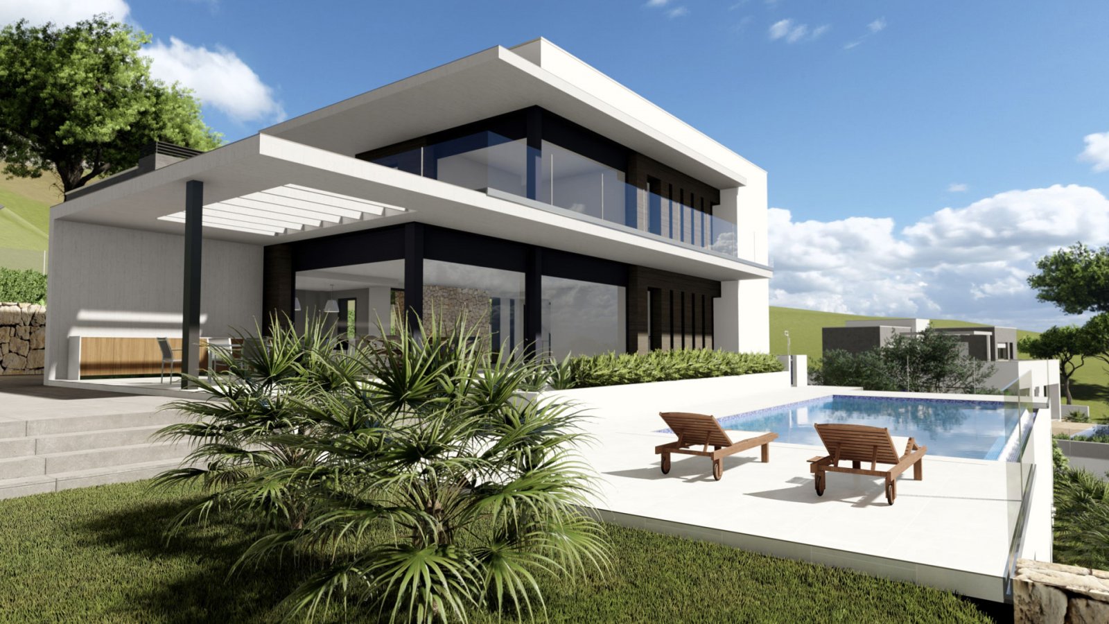 4480JAV Fantastische Neubauvilla im Bau zum Verkauf in Jávea