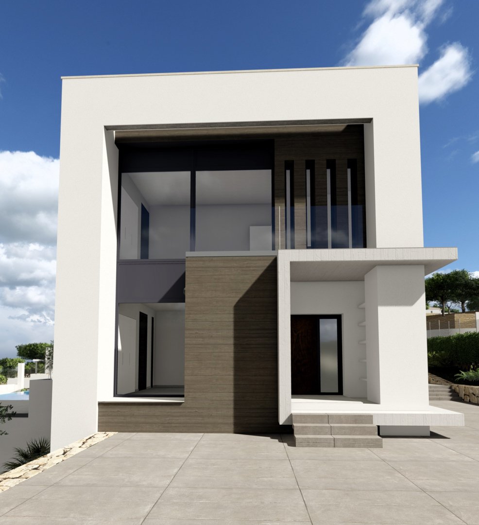 4480JAV Fantastische Neubauvilla im Bau zum Verkauf in Jávea