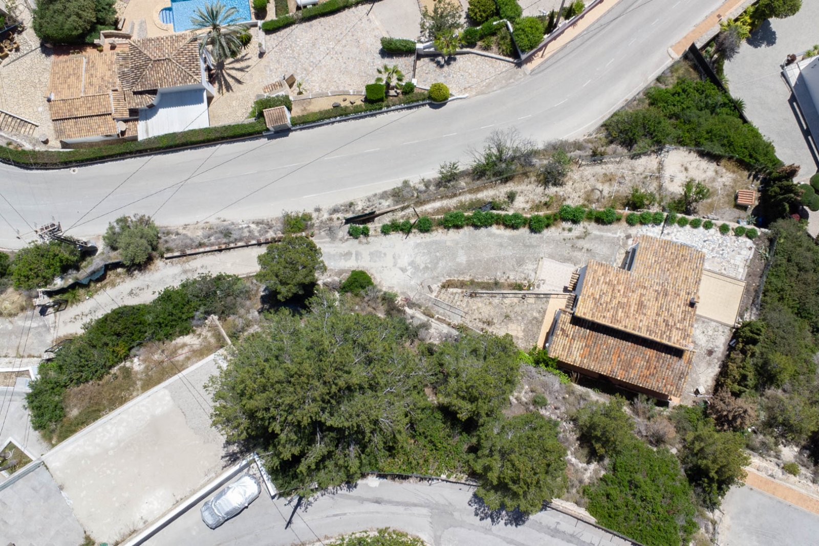 C4XY4527BEN Grundstück/Renovierungsprojekt mit Panoramablick auf das Meer zum Verkauf in Racó del Galeno, Benissa