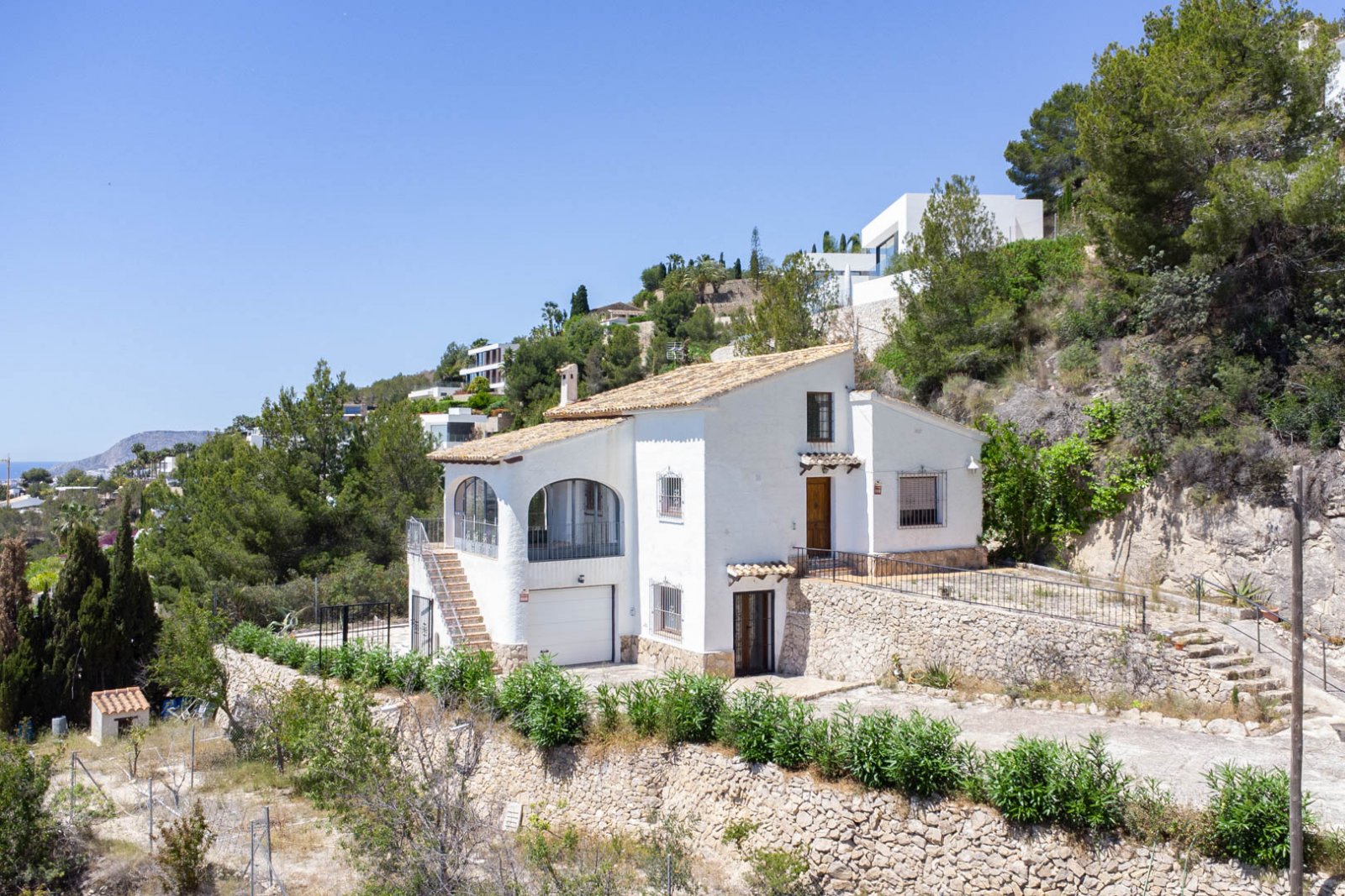 C4XY4527BEN Grundstück/Renovierungsprojekt mit Panoramablick auf das Meer zum Verkauf in Racó del Galeno, Benissa