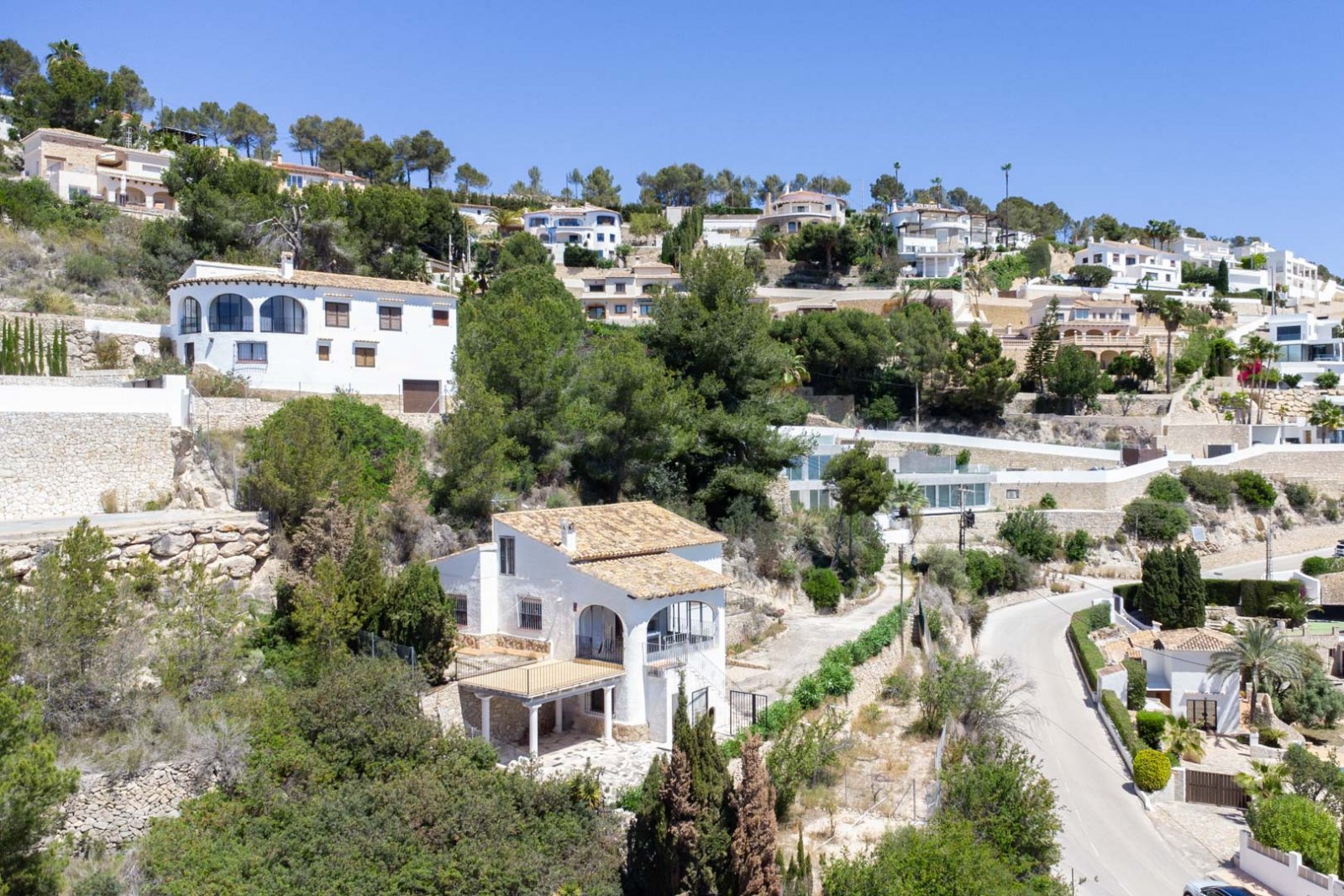C4XY4527BEN Grundstück/Renovierungsprojekt mit Panoramablick auf das Meer zum Verkauf in Racó del Galeno, Benissa