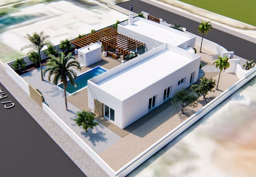 Projekt schöne ibizenkische Villa zum Verkauf in Alfaz del Pi