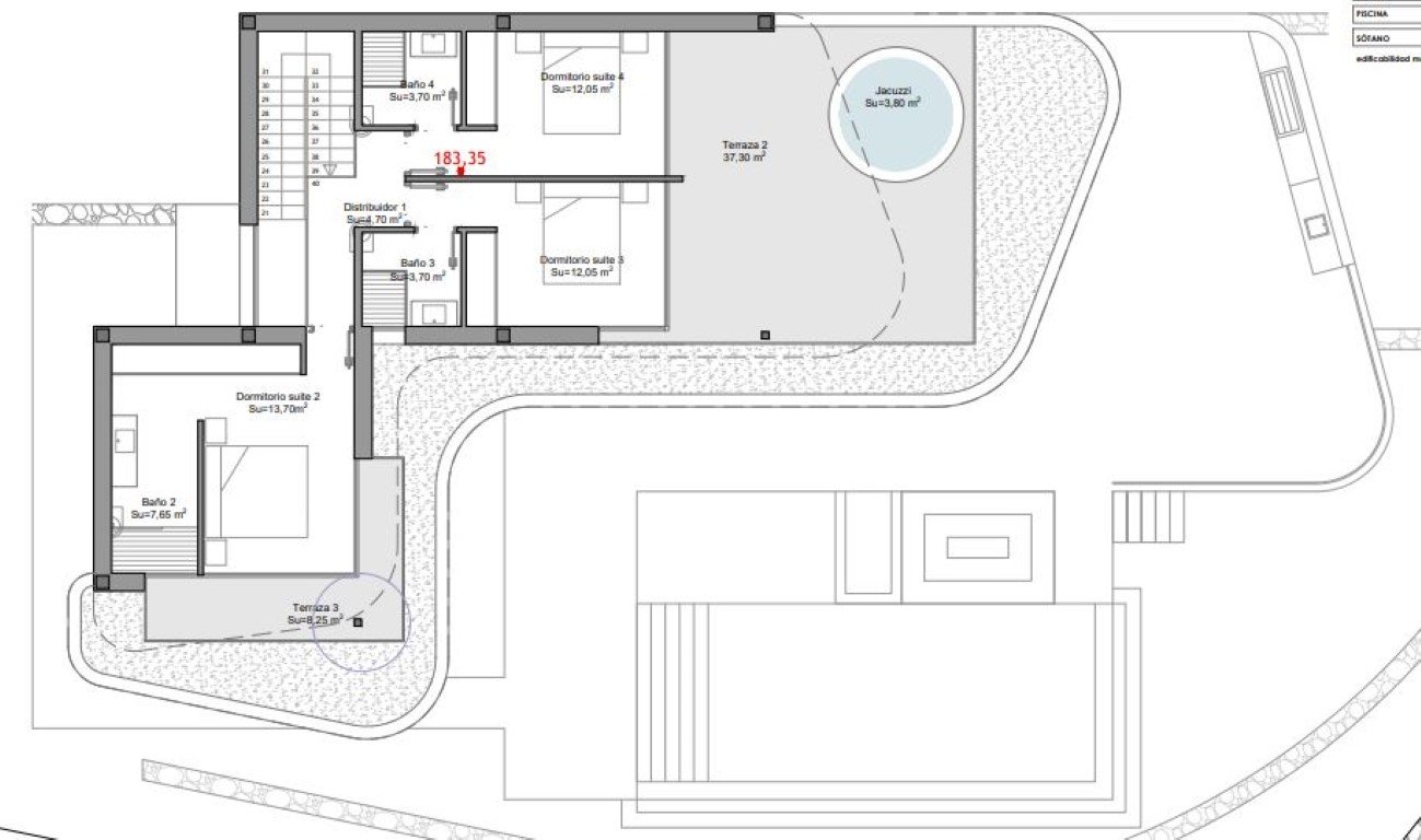 4043BELL Luxuriöse Villa mit Meerblick in Cumbre del Sol zu verkaufen