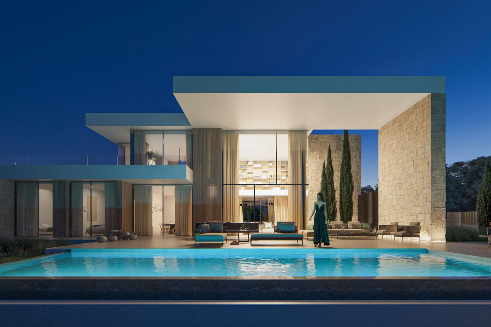 8300MOR Moderne Villa im Bau mit Panoramablick auf das Meer zum Verkauf in Moraira.