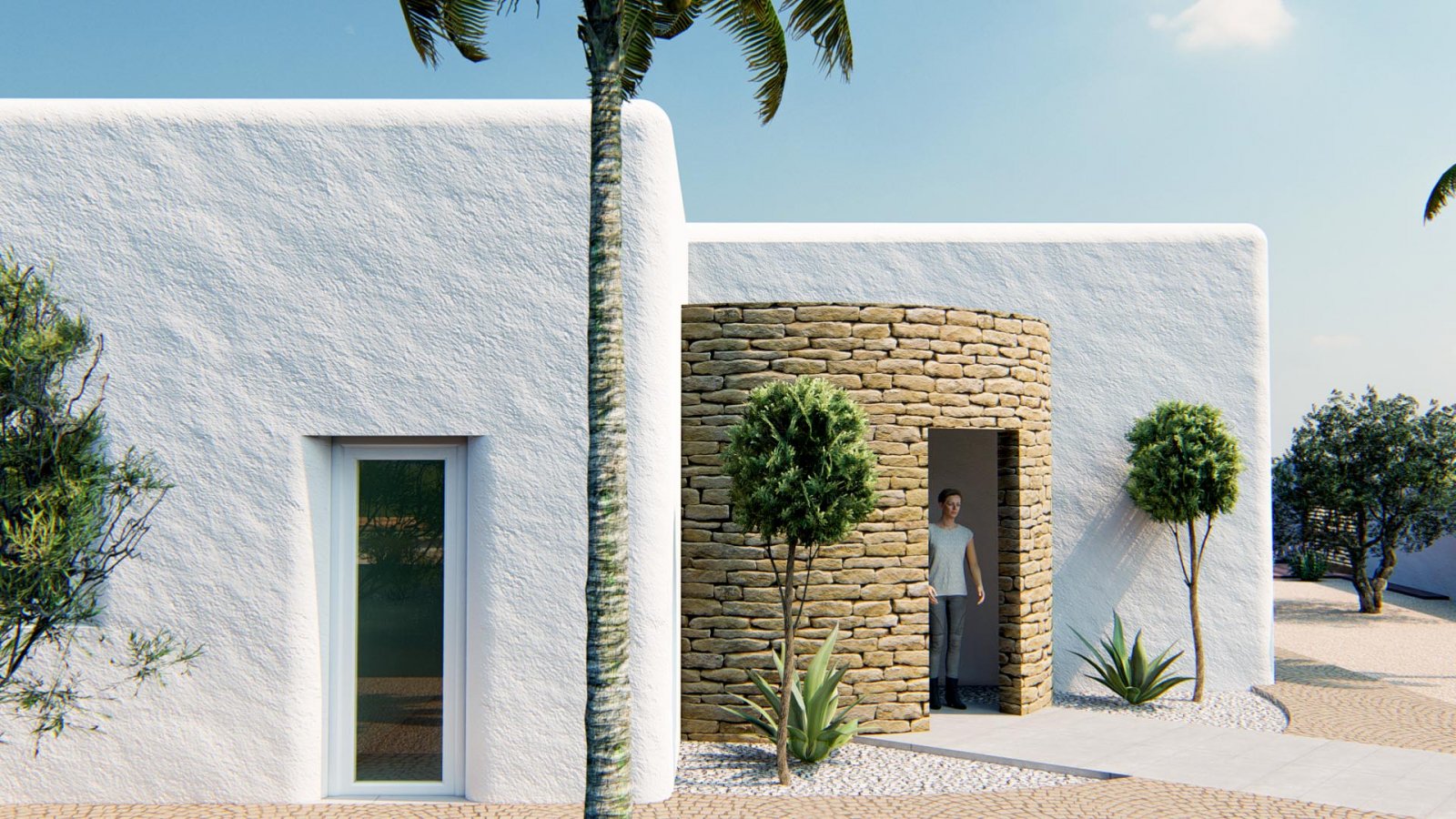 Projekt schöne ibizenkische Villa zum Verkauf in Alfaz del Pi