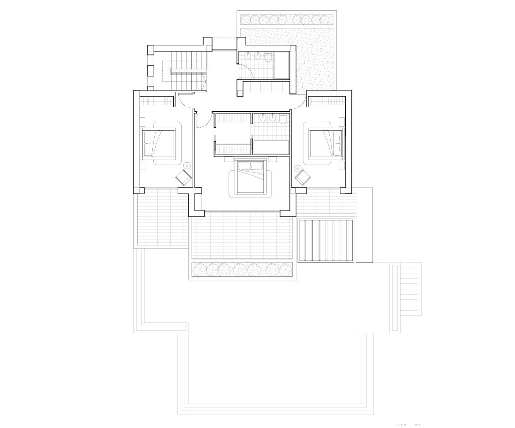 4554BEN Villa im Ibiza-Stil mit Meerblick zum Verkauf in La Fustera, Benissa