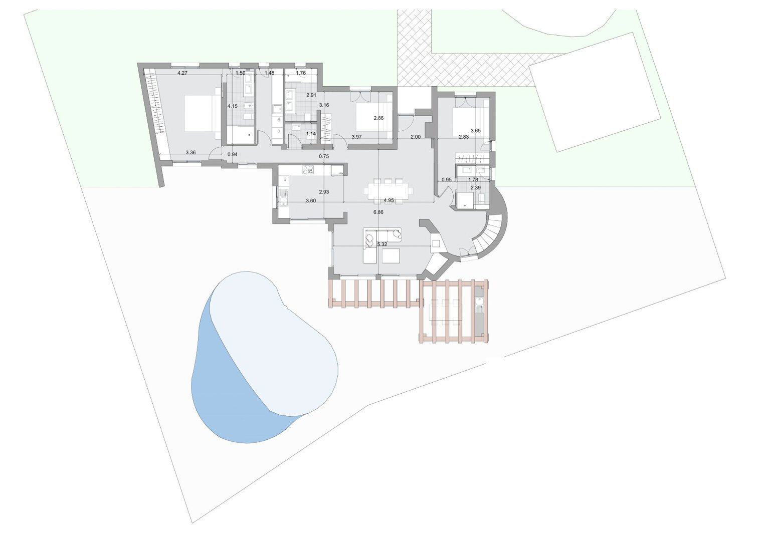 7105MOR | Villa im Ibiza-Stil mit Panoramablick in Moraira zu verkaufen