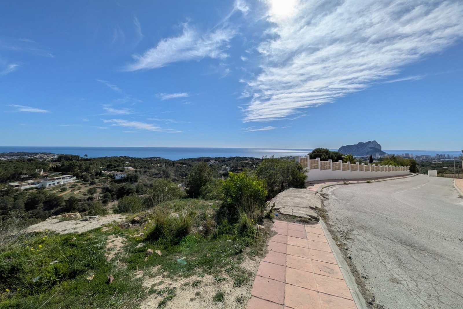 4324BEN Baugrundstück mit Panoramablick auf das Meer in Benissa zu verkaufen