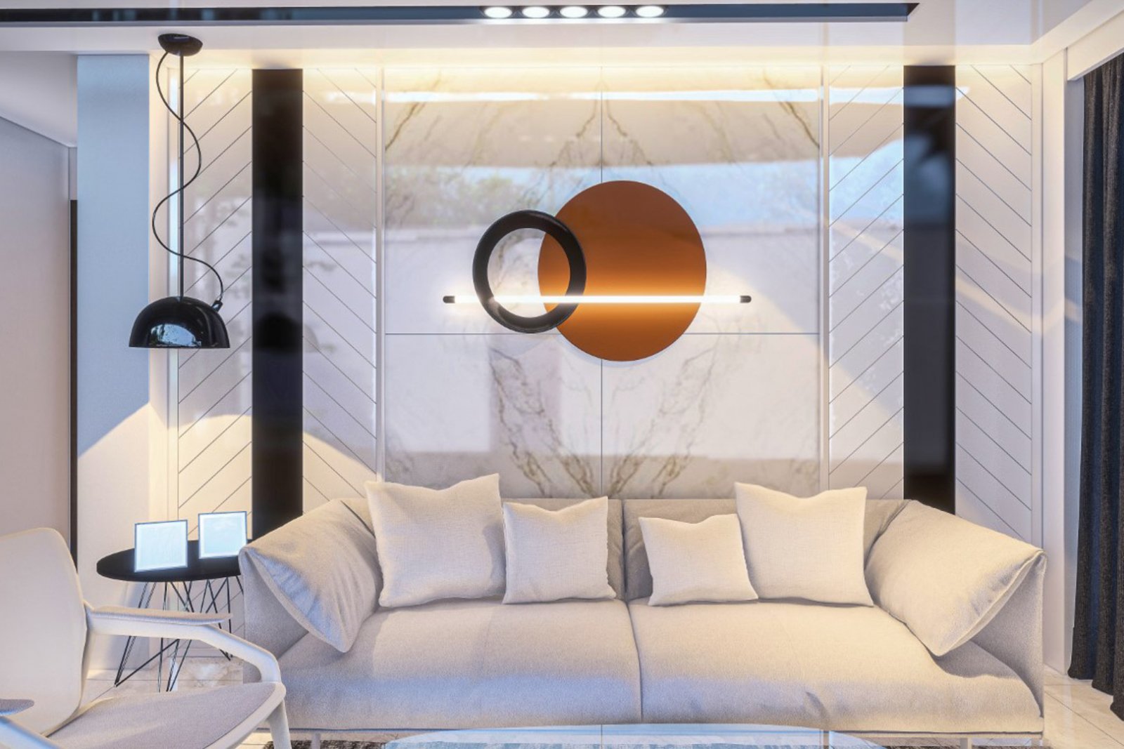 8185PED Komplex im Bau befindlicher unabhängiger Villen mit privatem Pool und teilweisem Meerblick zum Verkauf in Pedreguer.