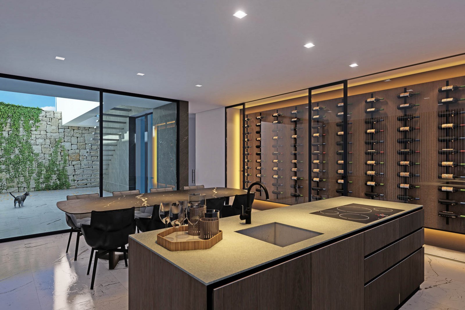 8235MOR Designprojekt mit Baugenehmigung mit Panoramablick auf das Meer und die Berge in Moraira zu verkaufen.