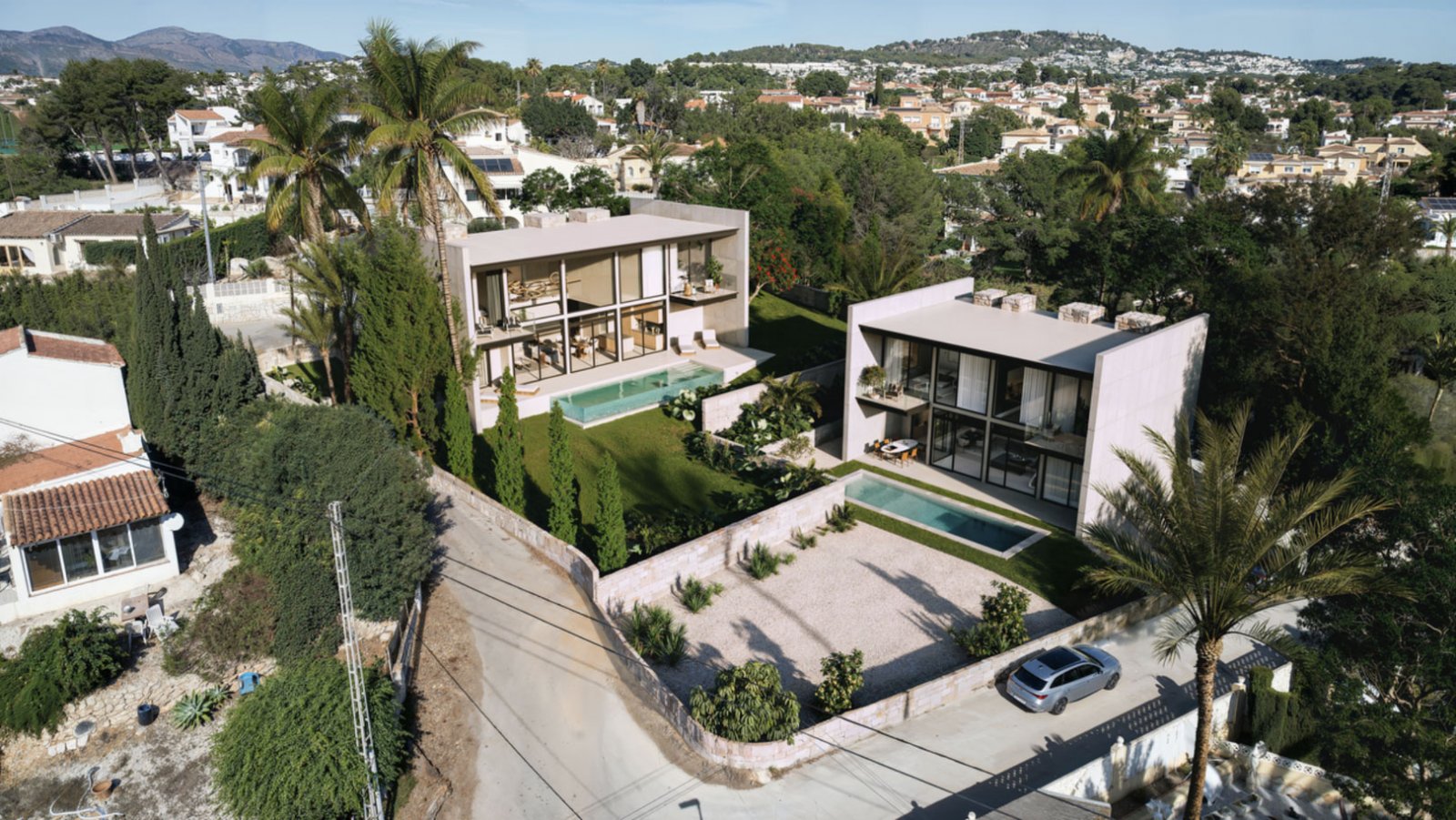 4569CAL Moderne Neubauvilla nur wenige Gehminuten vom Strand von Calpe entfernt