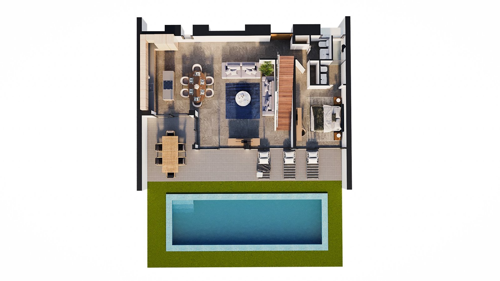 4570CAL Moderne Neubauvilla 500 m vom Strand entfernt, zu verkaufen in Calpe