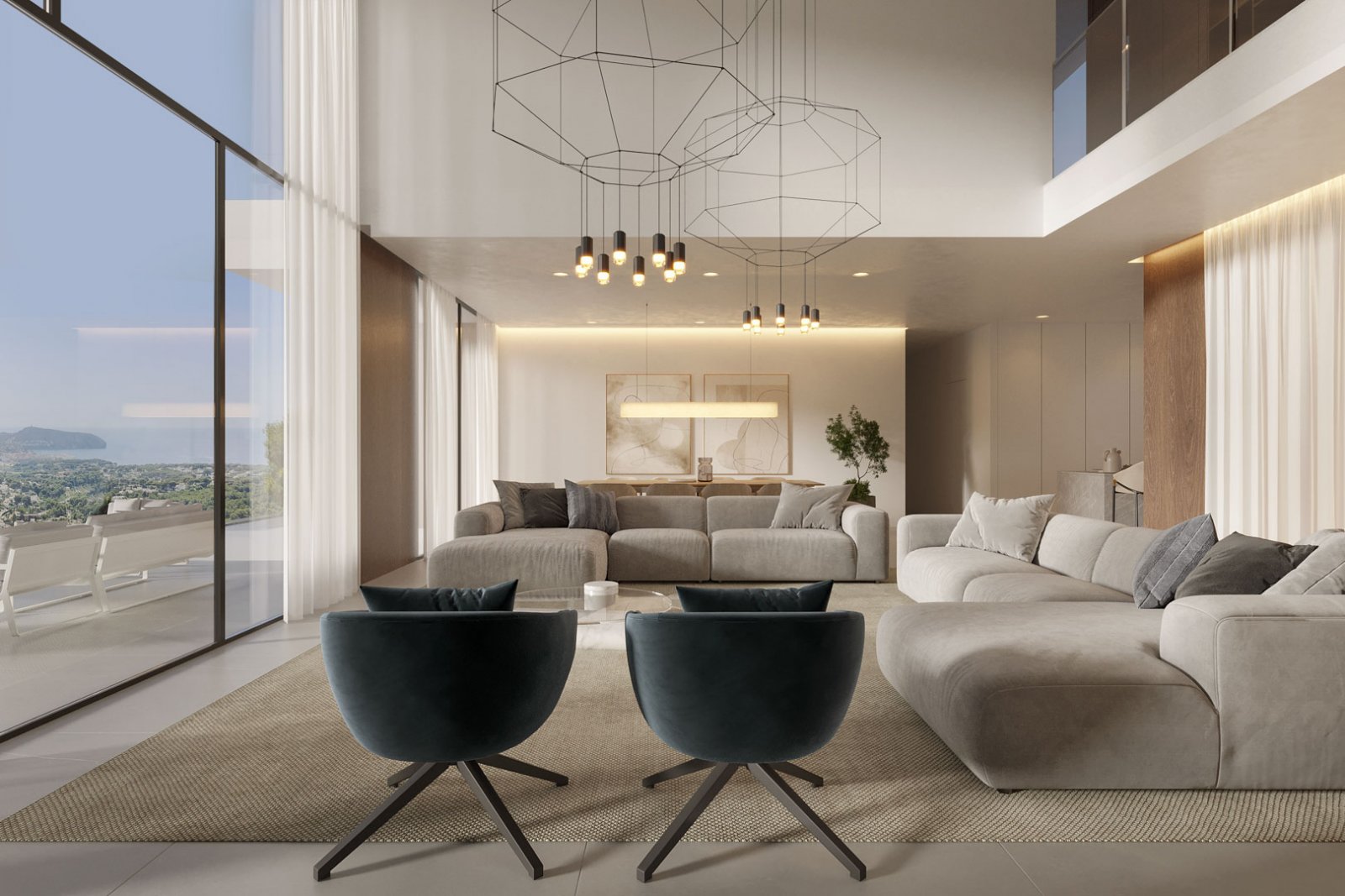 8300MOR Moderne Villa im Bau mit Panoramablick auf das Meer zum Verkauf in Moraira.