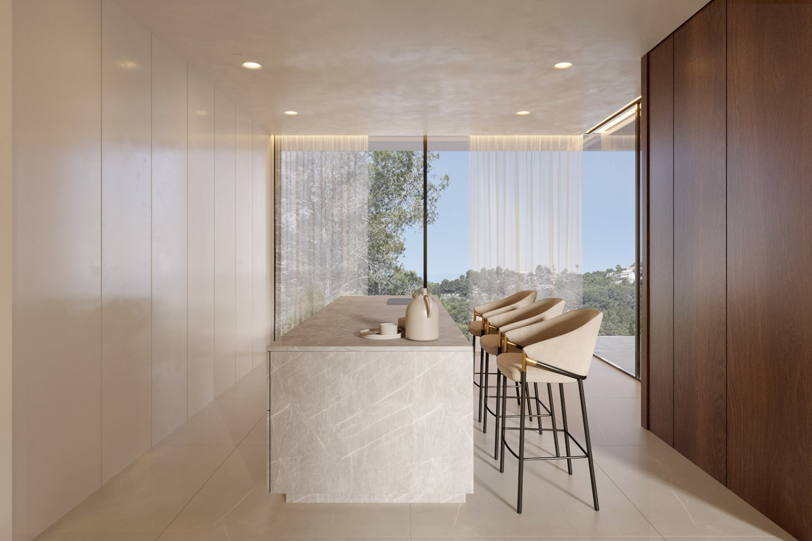 8300MOR Moderne Villa im Bau mit Panoramablick auf das Meer zum Verkauf in Moraira.