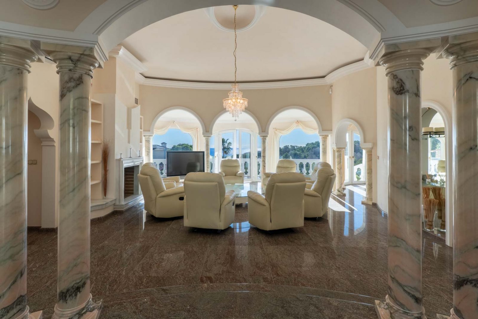 9006BEN Mediterrane Villa mit Panoramablick aufs Meer in Benissa zu verkaufen.