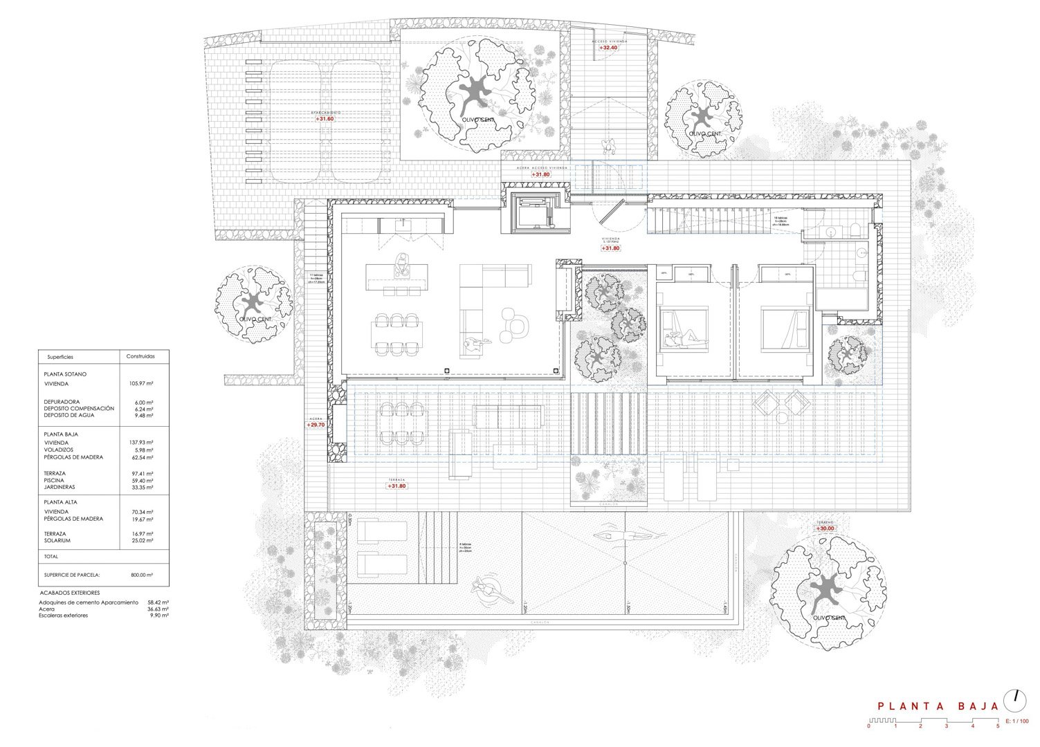 4613BEN Villenprojekt mit Meerblick, nur einen Steinwurf vom Strand La Fustera entfernt.