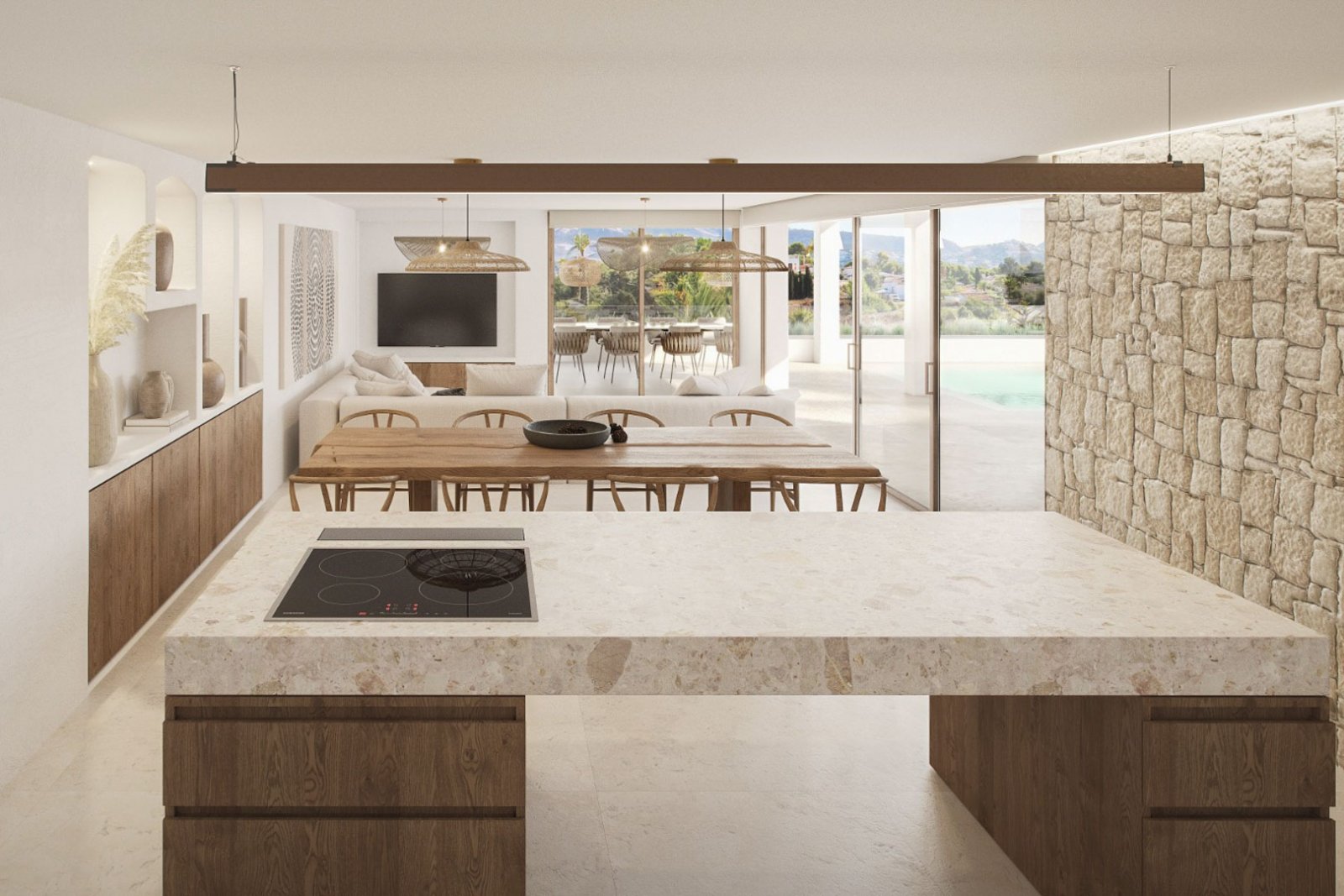 8325MOR Villenprojekt mit Meerblick, im Bau, zu verkaufen in Moraira.