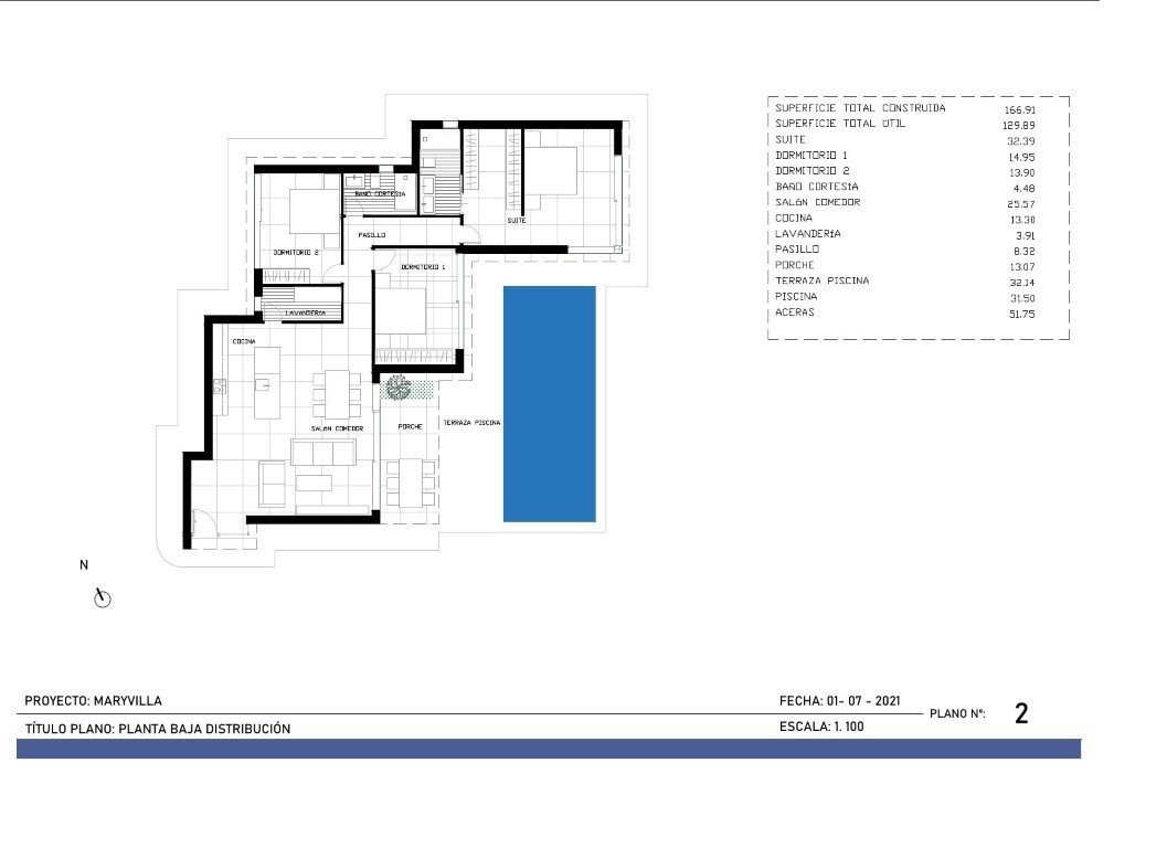 6414CAL Moderne, einstöckige, neu gebaute Villa in Laufnähe zum Yachthafen in Calpe