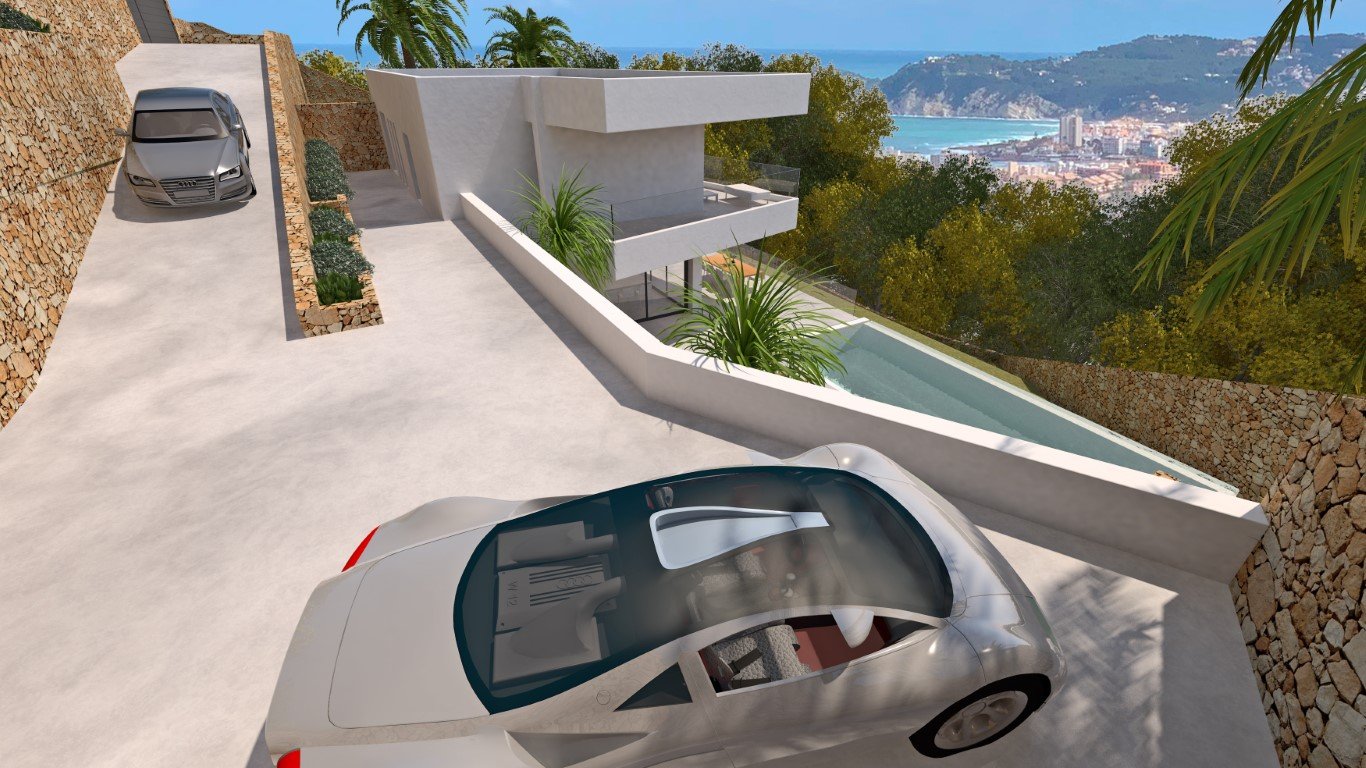 3382JAV Neu gebaute Villa mit Meerblick in Javea zu verkaufen