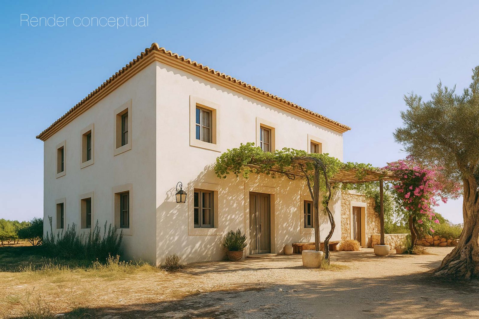 C3XY8296DEN Landhaus zum Renovieren mit großem Grundstück in Denia zu verkaufen.
