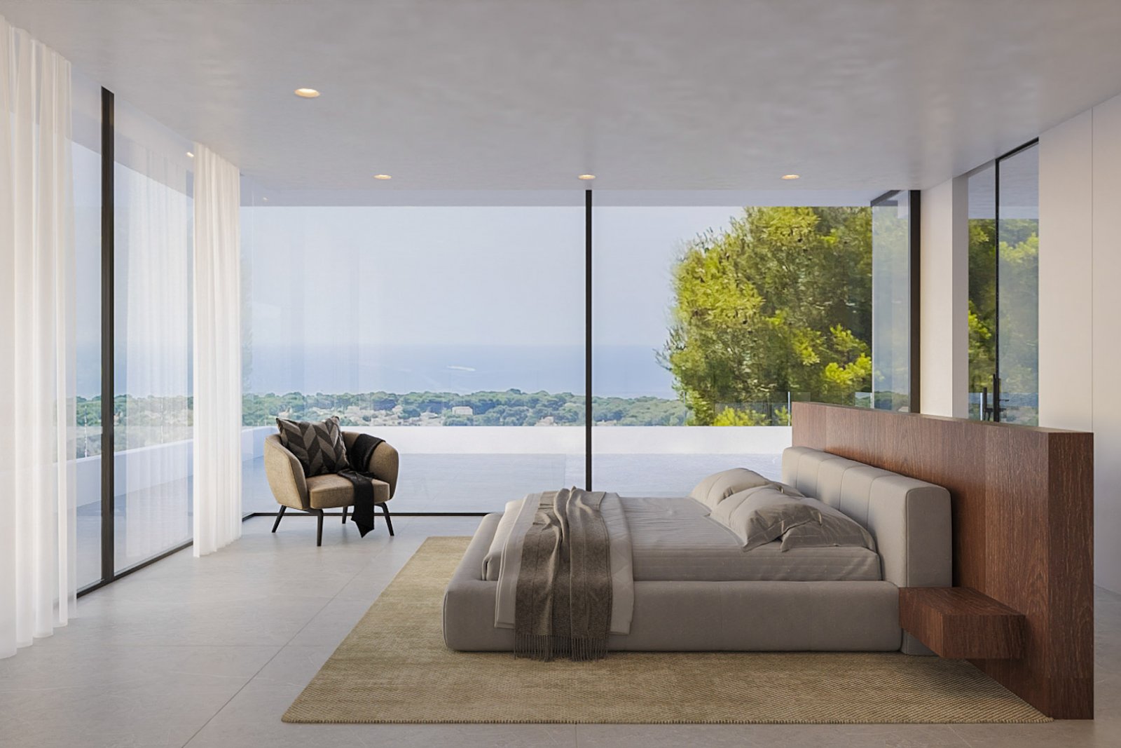 8300MOR Moderne Villa im Bau mit Panoramablick auf das Meer zum Verkauf in Moraira.