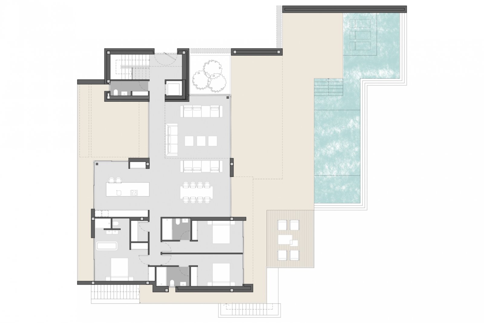 8300MOR Moderne Villa im Bau mit Panoramablick auf das Meer zum Verkauf in Moraira.