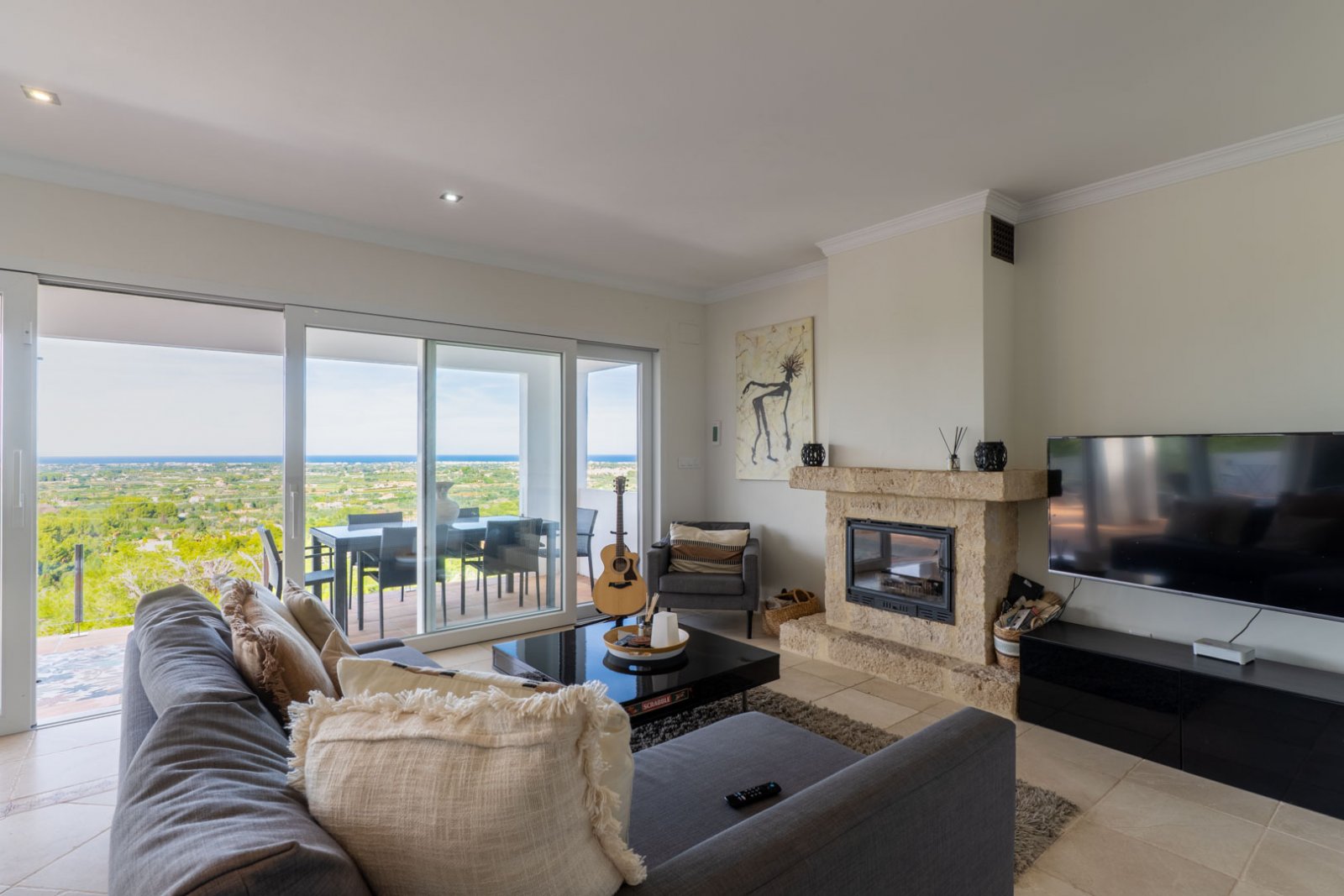 C3XY8309SEL Mediterrane Villa mit Panoramablick auf das Meer zum Verkauf in La Sella, Pedreguer.