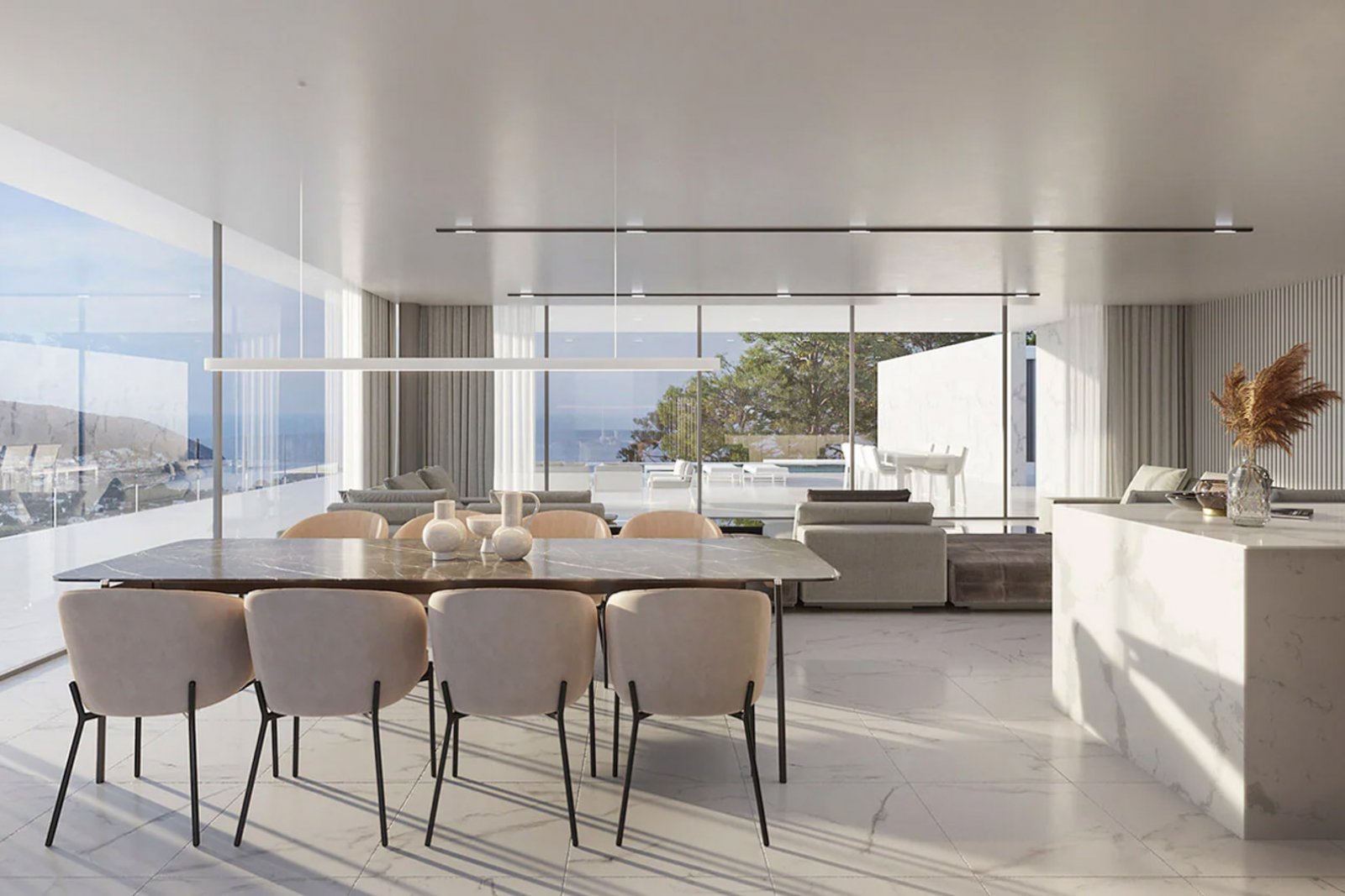 8311MOR Designervilla im Bau mit freiem Meerblick, zu verkaufen in Moraira.