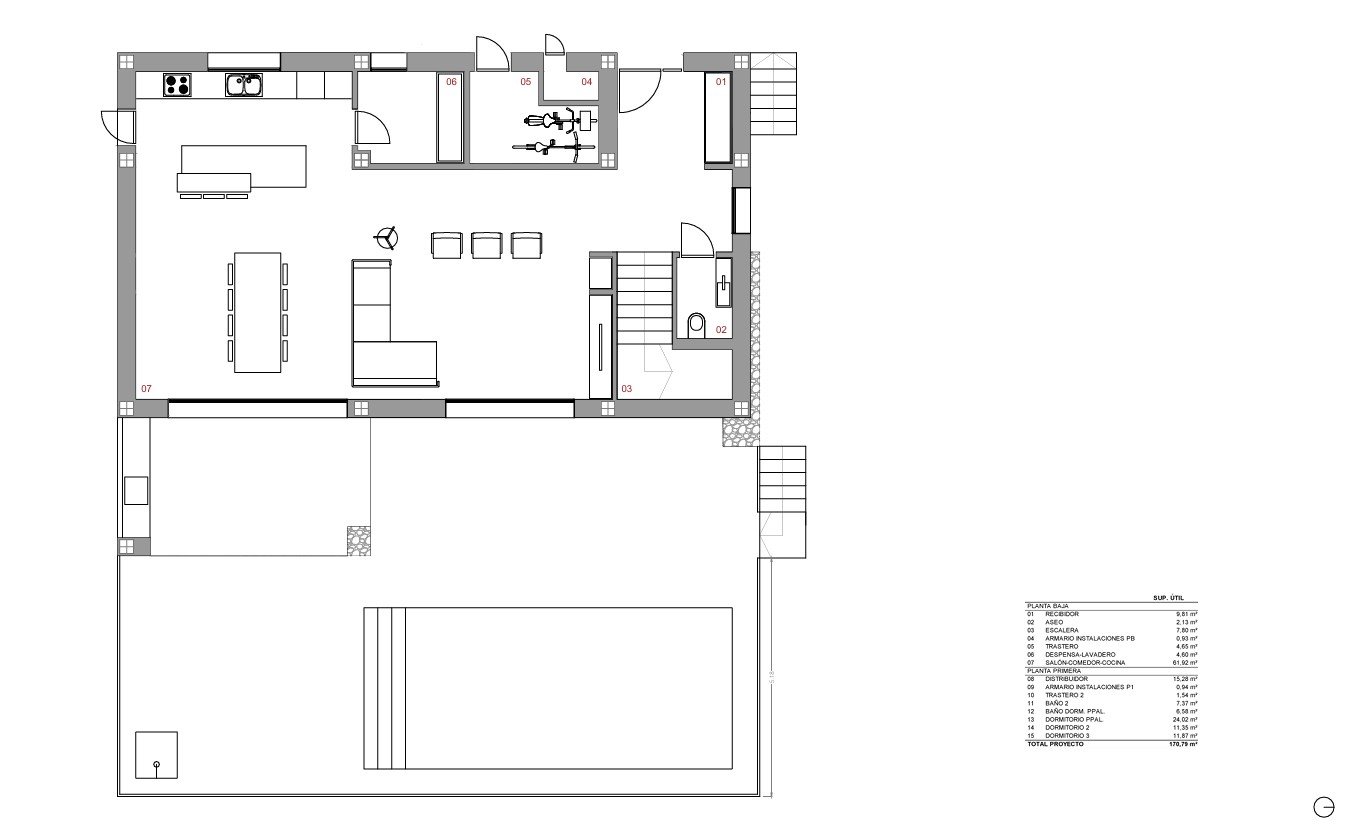4599ALC Villenprojekt im ibizenkischen Stil mit Lizenz zum Verkauf in Alcalalí,