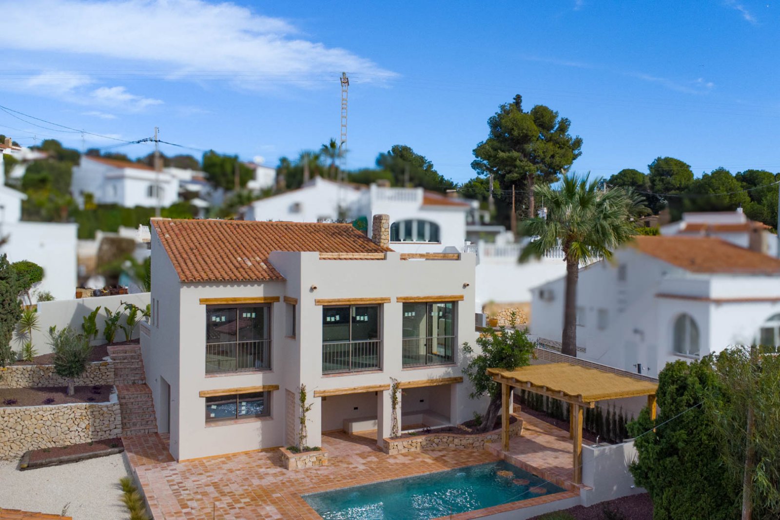 4617BEN Renovierte mediterrane Villa mit Meerblick zum Verkauf in La Fustera, Benissa