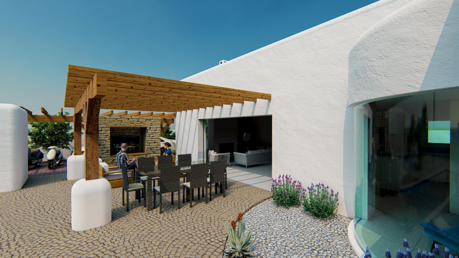 Projekt schöne ibizenkische Villa zum Verkauf in Alfaz del Pi